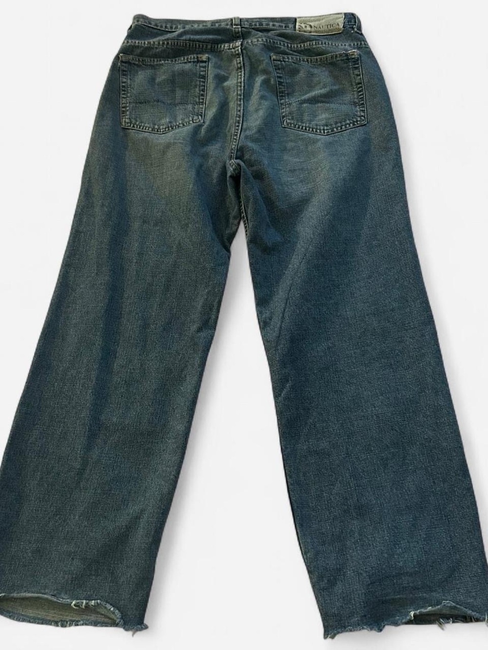 Nautica Men’s Faded Blue Bootcut Jeans